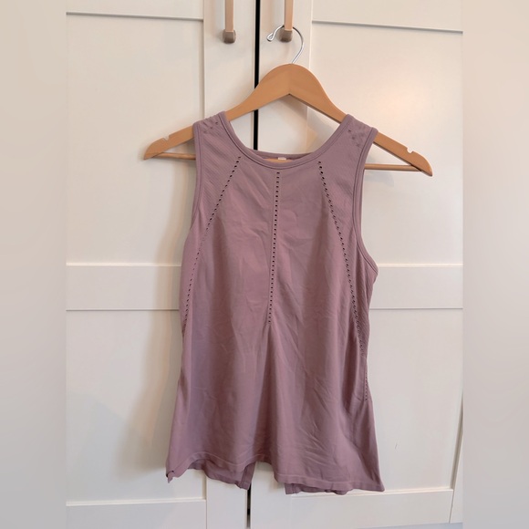 Athleta Lavender Perforated Tank Top - Picture 1 of 4